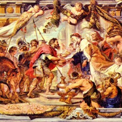 Abraham with Melchizedek